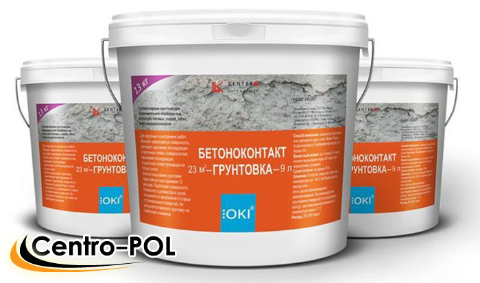 Делают Бетонконтакт из акрила и кварцевого песка грунтовка глубокопроникающая для стяжки пола